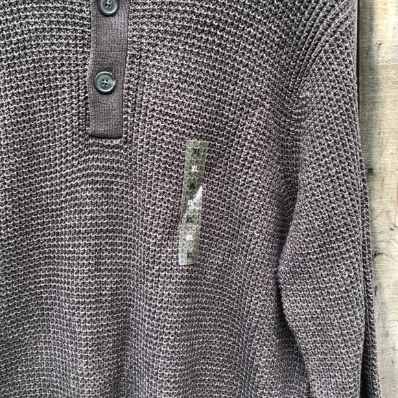 Men’s Croft and Barrow Knitted Gray Sweater XL - Picture 3 of 10